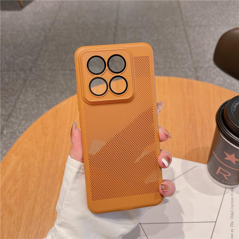 Visiškai dengiantis šilumą išsklaidantis dėklas su objektyvo plėvele, skirtas „Xiaomi 14 13 13T Pro“ itin kvėpuojančiam aušinimo tinkleliui, kietam kompiuterio užpakaliniam apvalkalui