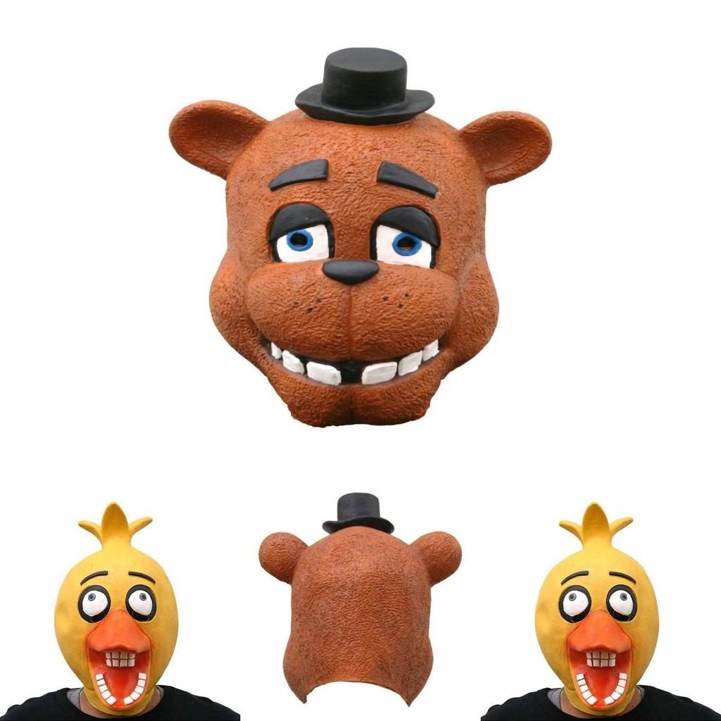Five Nights At Freddy's Latex-Vollkopfmaske für Erwachsene im Freddy Chica Bonnie Foxy Stil