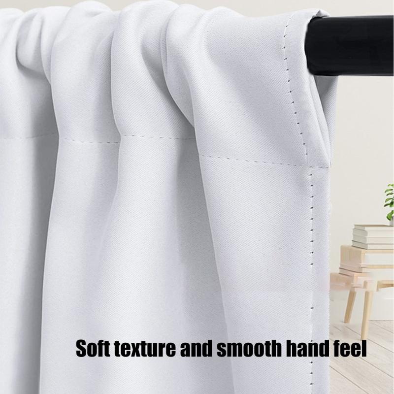 blackouts Curtain Short Panels Window Treatments for Small Window Thermals Insulation Rod Pocket