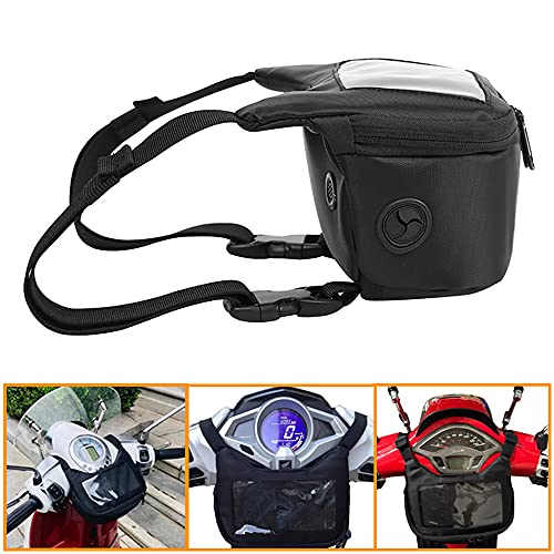 Waterproof Phone Handlebar Storage Bag Compatible with ADV 350, XMAX 300, XMAX 125, TMAX GTS, GTV LX 50, 125, 250, 300, 750, 350 Sprint Scooters