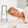 Bedside Night Water Carafe Set with Tumbler Glass, Clear Nightstand Carafe with Silicone Coaster for Bedroom and Guest Room