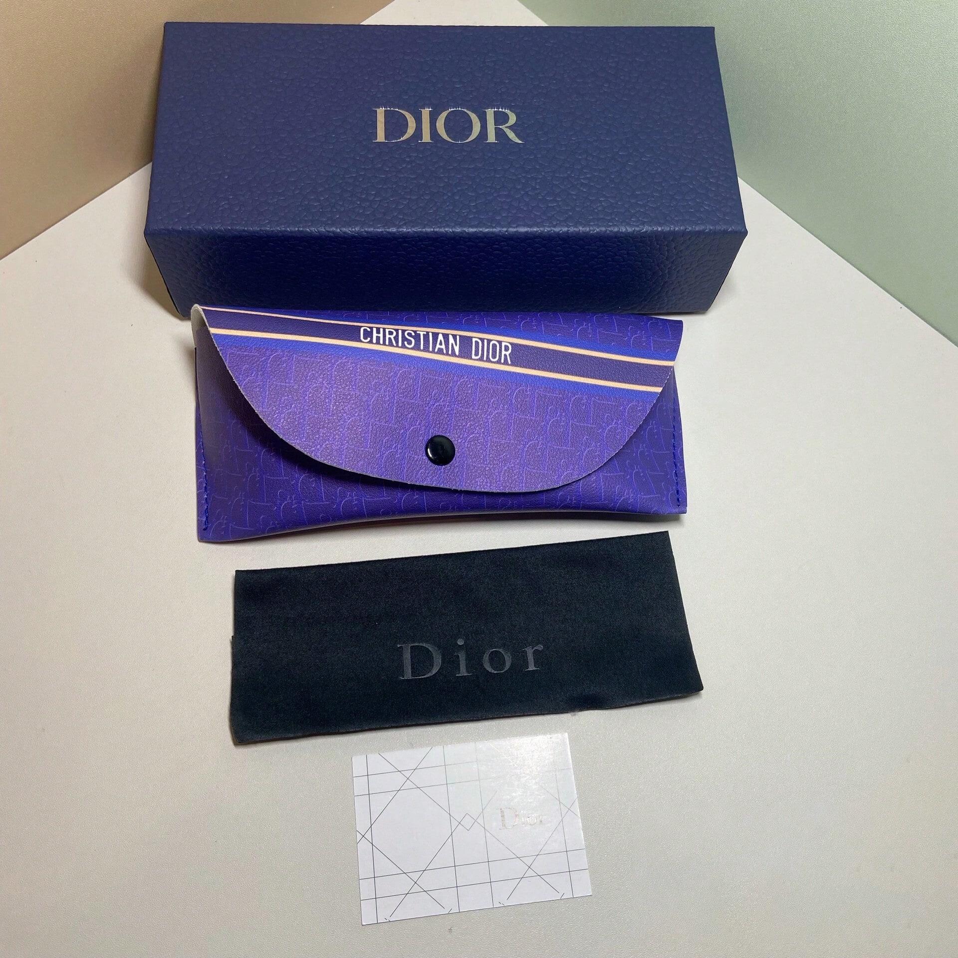 Dior Purple Logo Eyewear Case фиолетовый