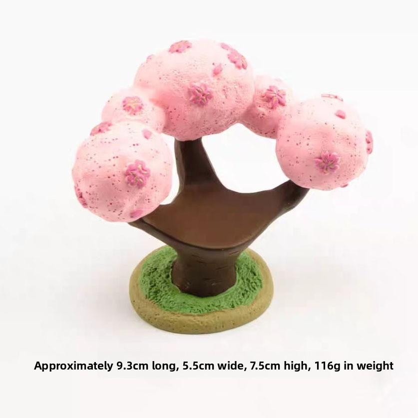 Zakka Cherry Blossom Resin Decor Gift For Home And Office Scenes
