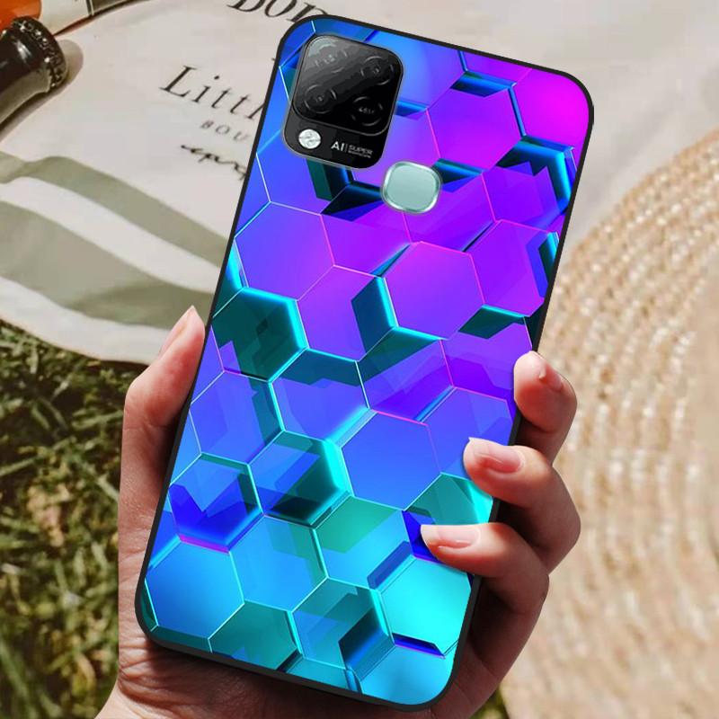 For Infinix Hot 10T Case Phone Cover Soft Silicone TPU Back Cases for Infinix Hot 10S NFC Case X689 Coques Hot10T  Hot10S Fundas