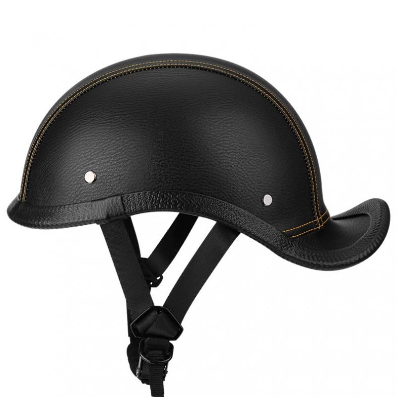 Retro Motorcycle Half Helmet Men Women ABS Lightweight Open Face