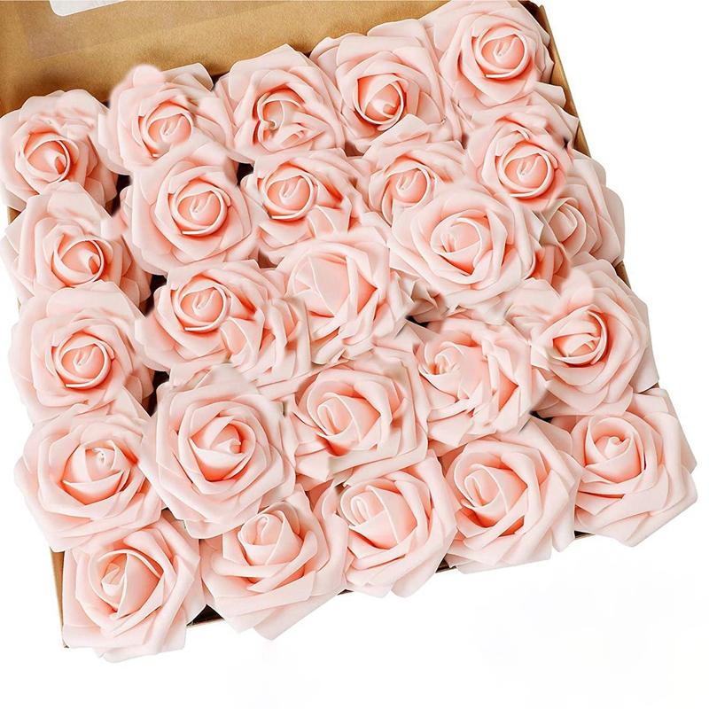 5/10/15/20/25Pcs Artificial Rose Flowers Wedding Decorations Centerpieces Arrangements Party Baby Shower Garden Home Decor Gifts