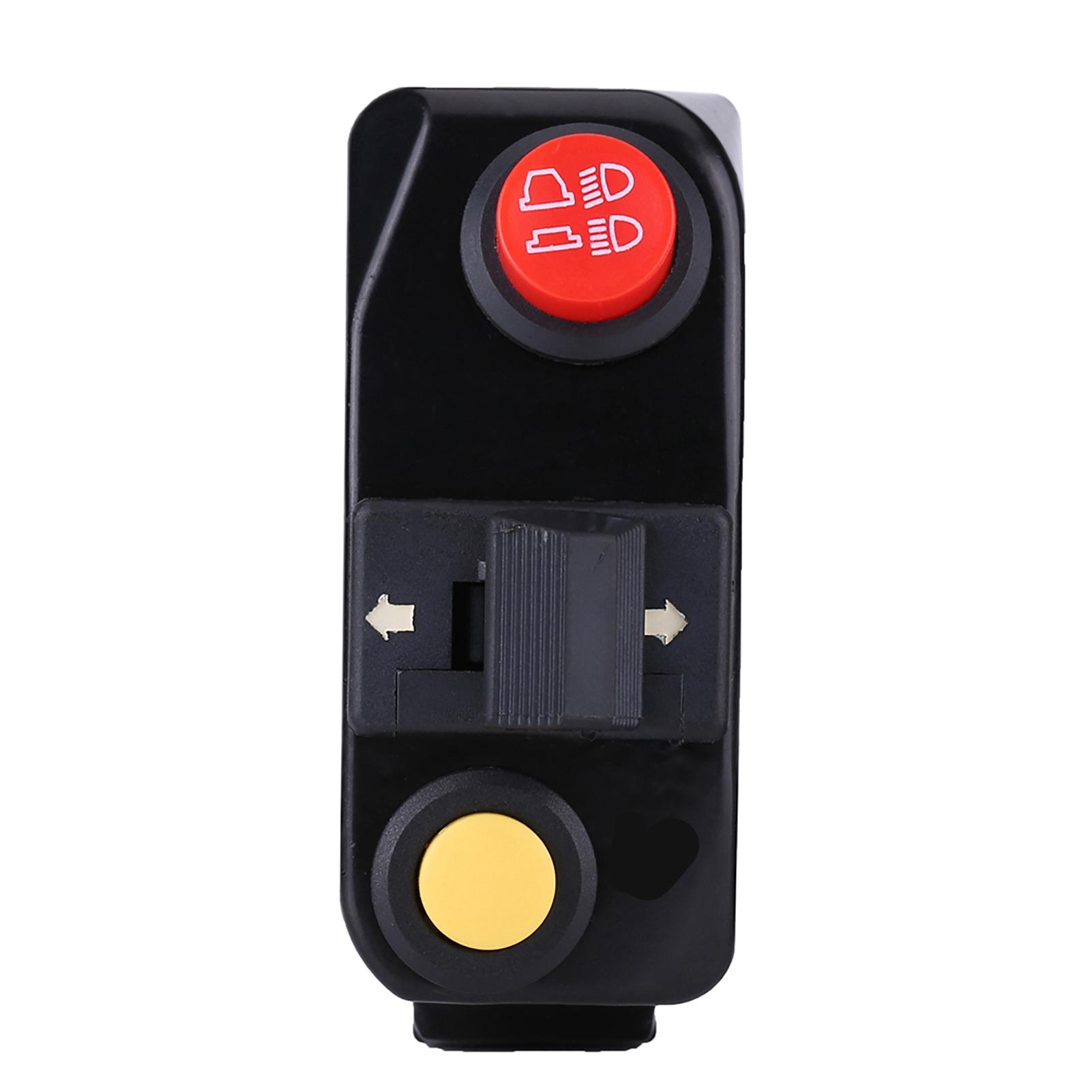 

Переключатели на руль мотоцикла 78 с поворотником, клаксоном, дальним и ближним светом, черные чёрный