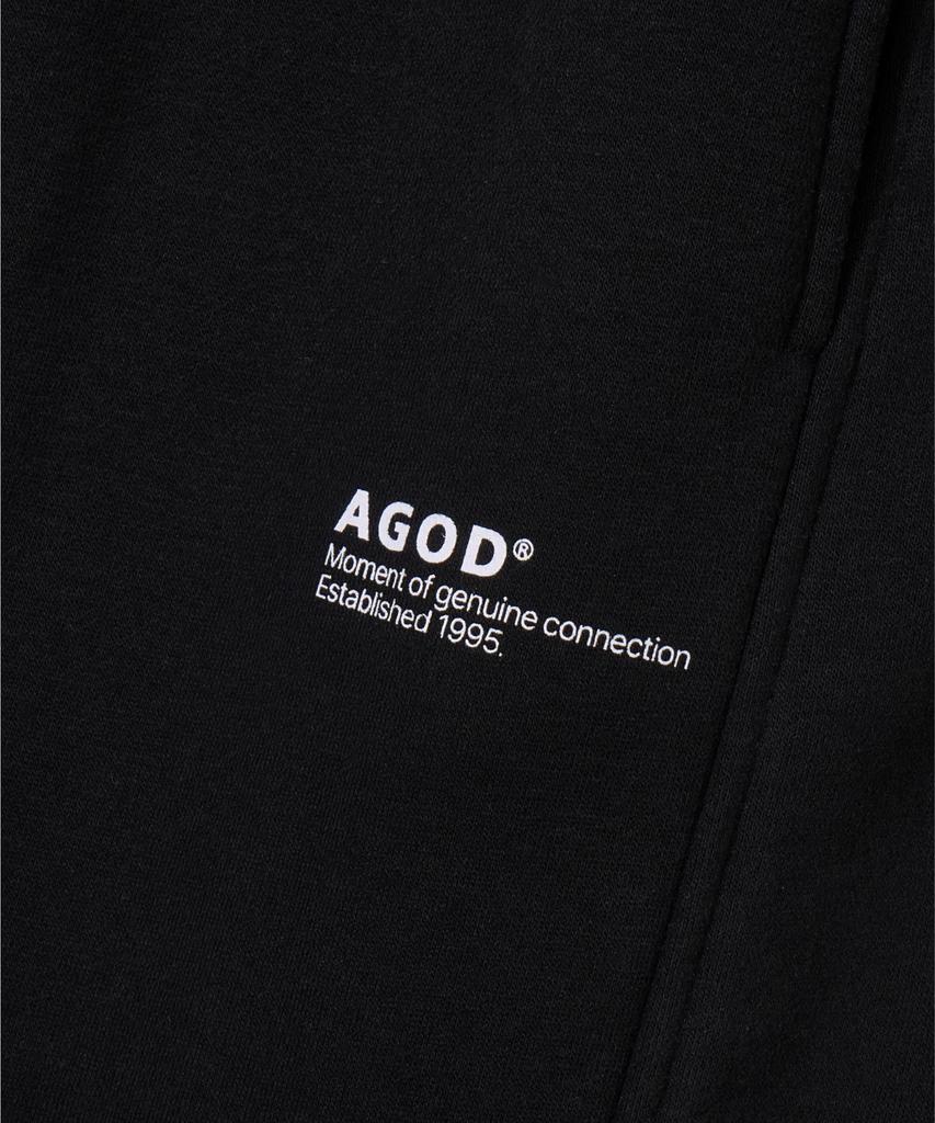 AGOD Peach Brushed Sweatpants [Black]