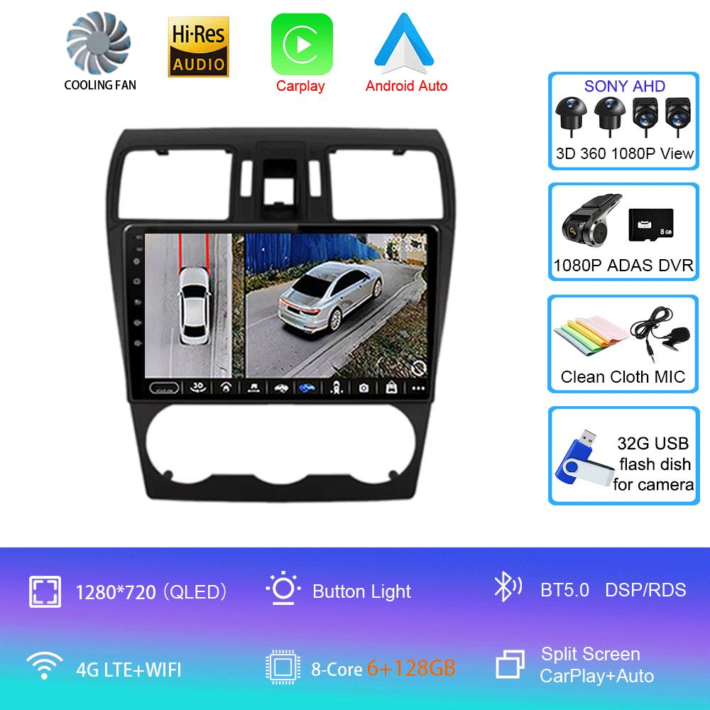 For Subaru Forester XV WRX 2012 -2015 Android 14 Video Player Car Radio Multimedia 2 Din Navigation GPS BT 4G WIFI Stereo DVD