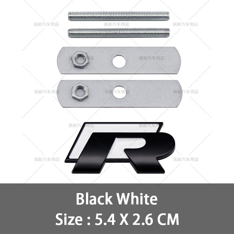2026 Hot For VOLKSWAGEN VW 3D Metal R Grill Emblem Badge R Line Grille Stickers For Volkswagen VW R Rline Bora Golf GTI Polo Tig