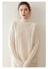 Women's Cashmere Half-High Neck Sweater: Slim, Warm, Fashionable Knit for Autumn/Winter