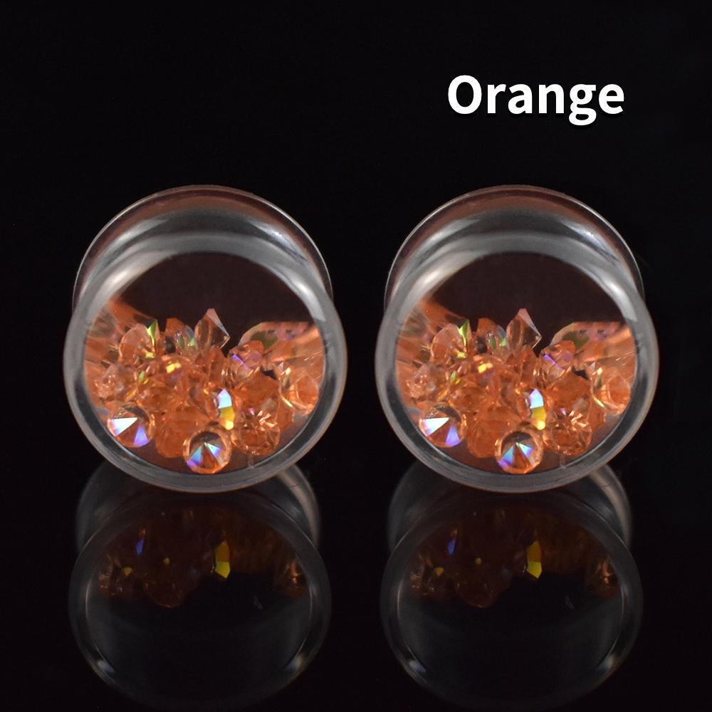 8-30mm Colourful Artificial Gemstones Ear Tunnels Plugs Acrylic Ear Expander Stretcher Body Piercing Jewelry