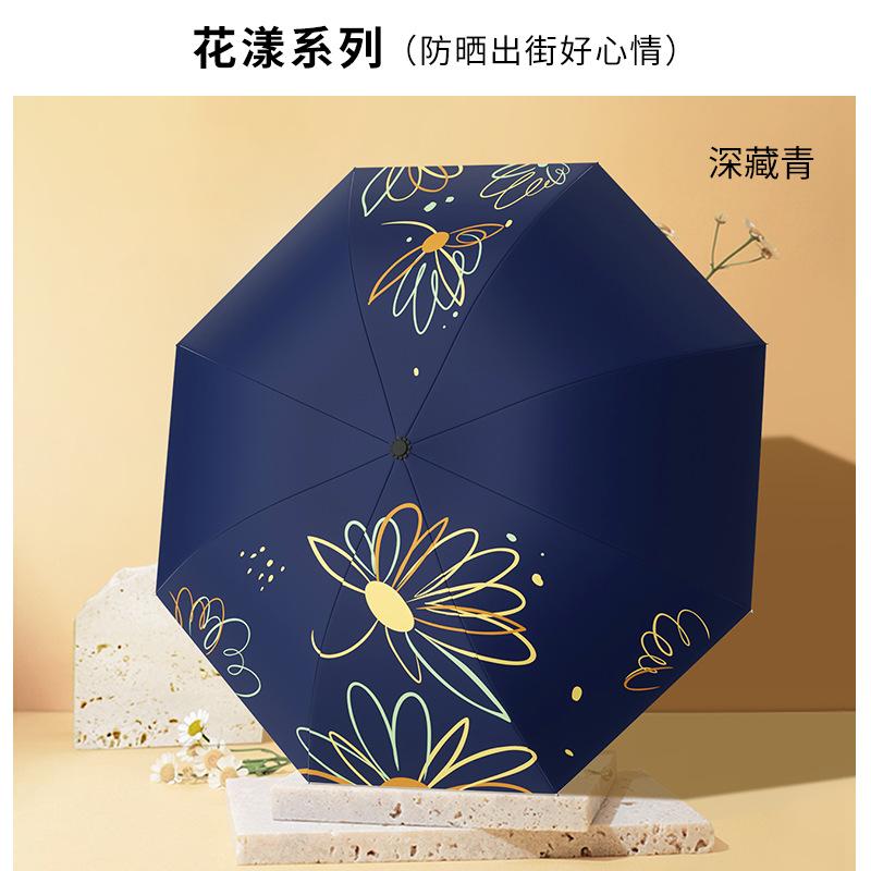 ins manually enlarged double umbrella summer windshield sun protection parasol female UV protection