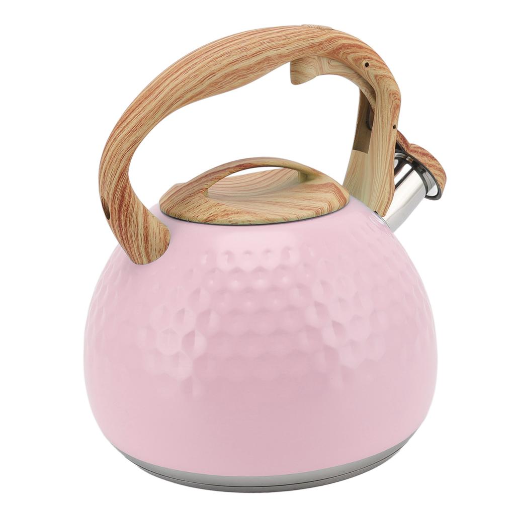 Tea Kettle 3L Teapot 304 Stainless Steel Household Whistling Tea Kettle Water Kettle Tea House Accessories Pink