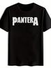 Black "PANTERA" Graphic T-shirt - Vintage Rock Band Print