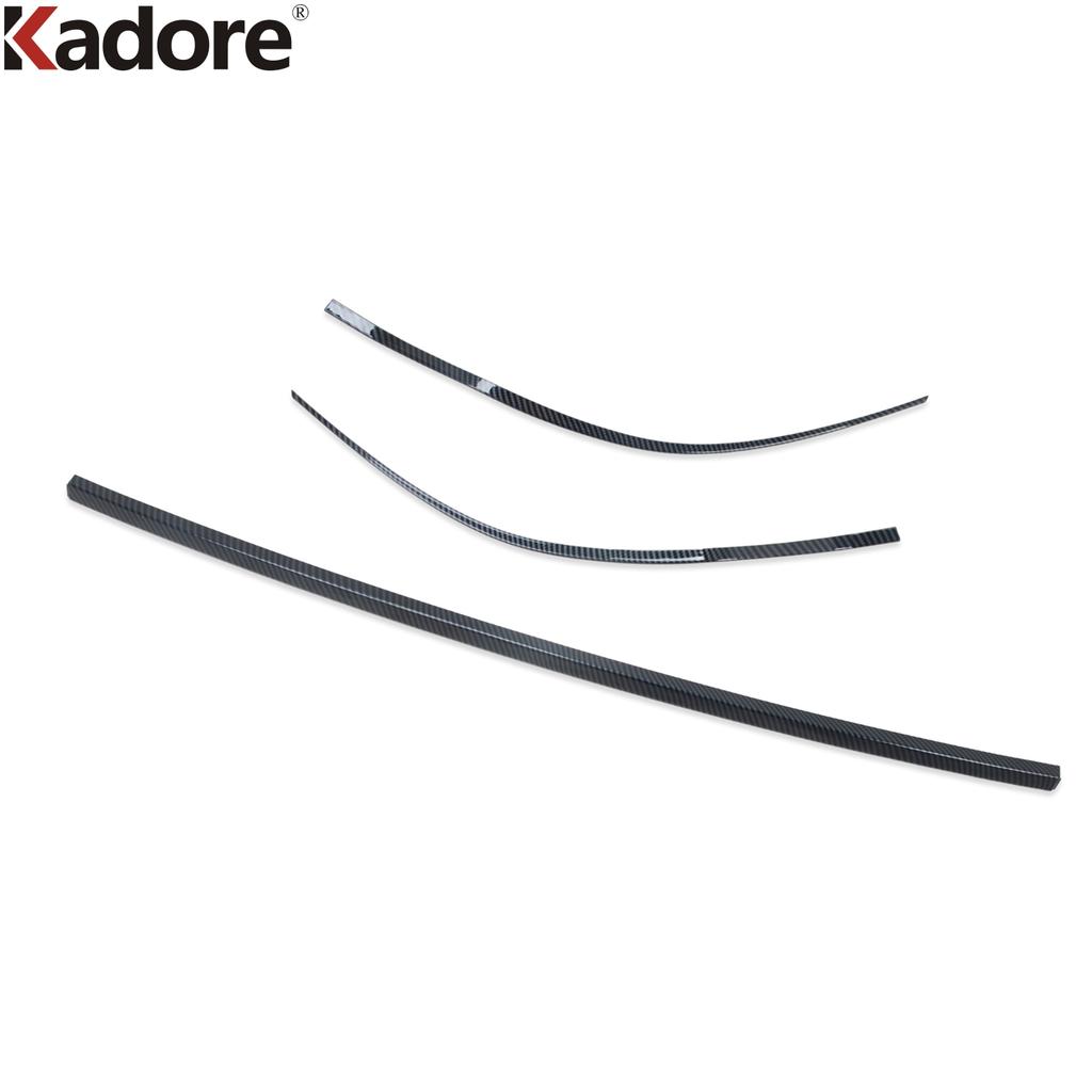 Rear Bottom Bumper Cover Trim For Hyundai Tucson NX4    2024 Carbon Fiber Car Tail Gate Molding Strip Accessories