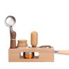 Coffee Machine Tamper Base & Storage Wooden Bracket