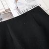 Women's High-Waist Black Bodycon Midi Skirt - 2025 Spring Collection