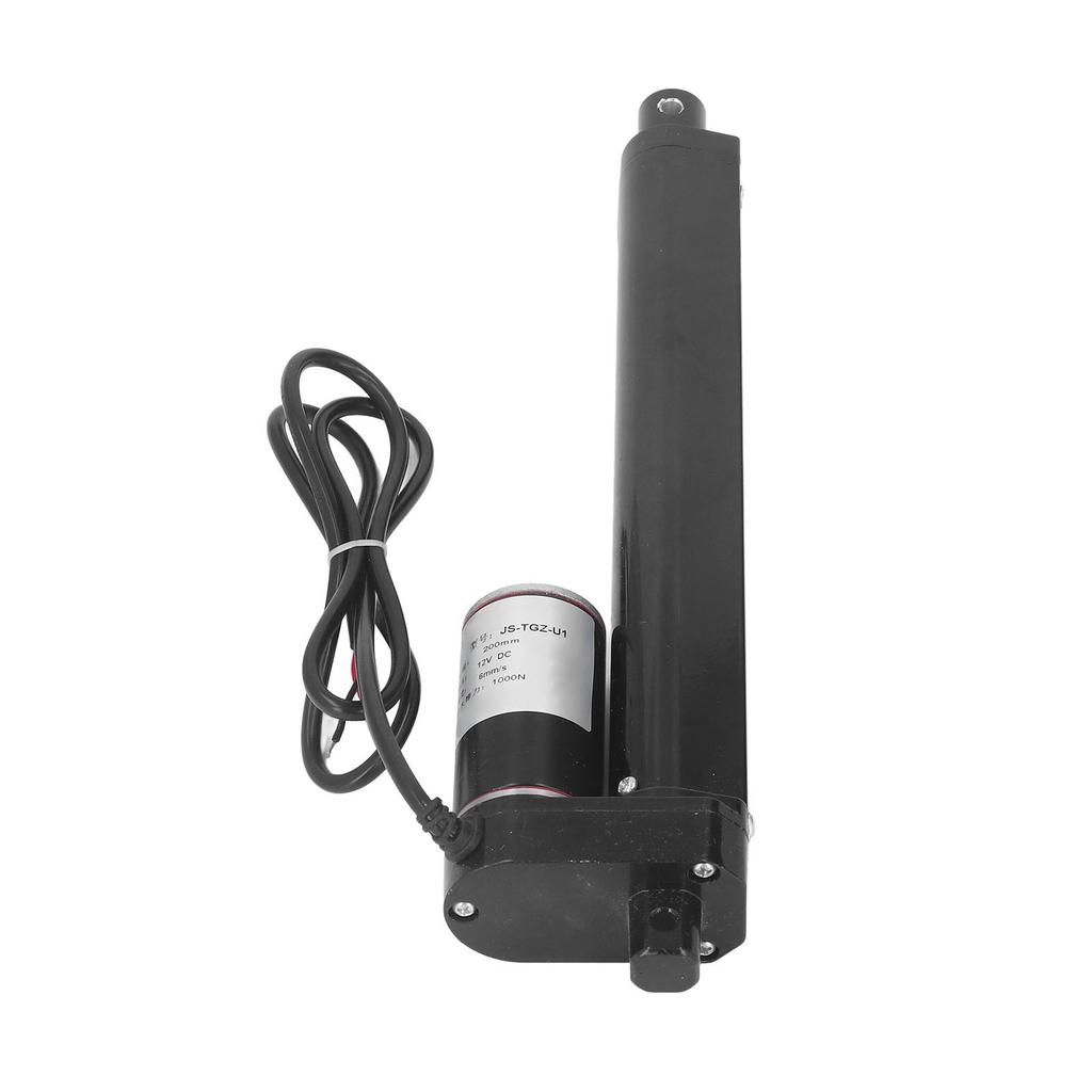 Black Electric Linear Actuator IP65 1000N Metal Gear Motor Massage Chair Linear Actuator 200mm