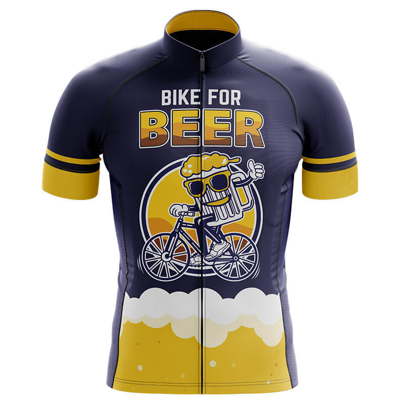 2026 Sommer Atmungsaktives Radsportanzug Set Bier Muster Radbekleidung Herren Anti-UV Radtrikot Set Mountainbike Rennradsport Sets Ciclismo