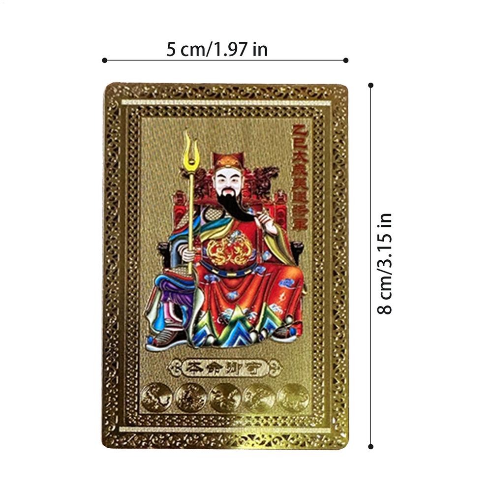 2025 Tai Sui Amulettkarte Feng Shui Gebet Goldkarte Exorzismus Schutz Buddha Geschenk Amulett Sicher Bringen Sie Reichtum und Schätze