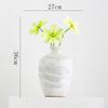 Retro Keramikvase für Wohnzimmer oder Schreibtisch Blumenarrangement