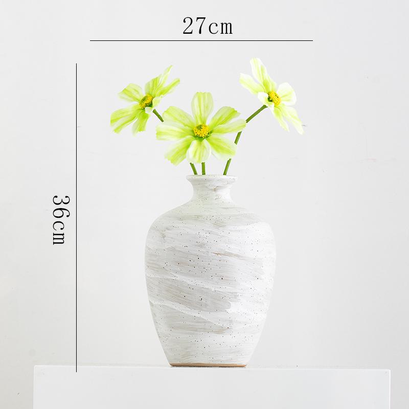 Retro Keramikvase für Wohnzimmer oder Schreibtisch Blumenarrangement
