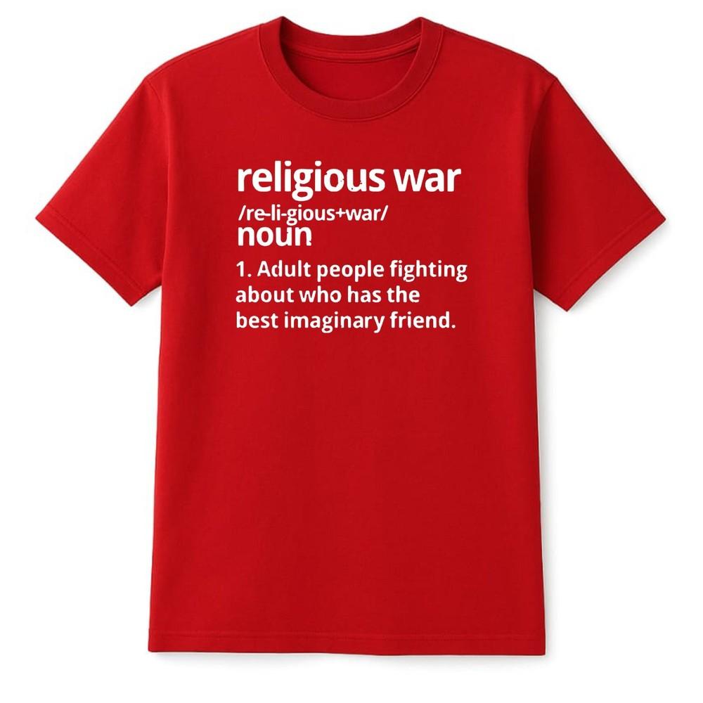 Religious War Definition Antireligious Activist Faith Vintage Unisexs TShirt Top S