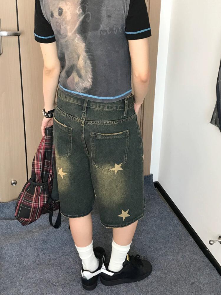 Корейские модные женские синие джинсовые шорты — фото 5