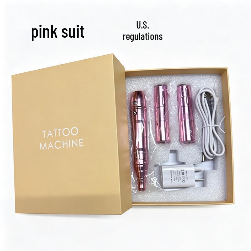 Dual Battery Eyebrow & Lip Embroidery Machine - All-in-One for Eyebrow, Lip, and Eyeliner Tattoos with Mist Effect.