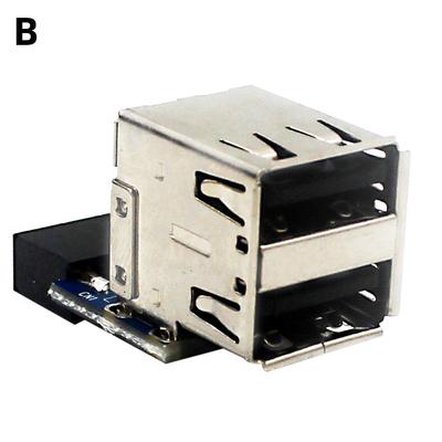 Female Extension Cable USB2.0 9Pin/10P Computer Motherboard Header Adapter Adapter Converter Desktop Motherboard Accessories