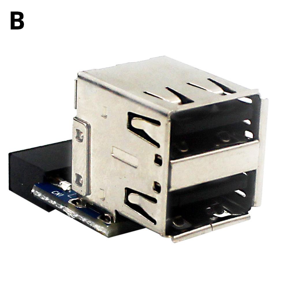 Female Extension Cable USB2.0 9Pin/10P Computer Motherboard Header Adapter Adapter Converter Desktop Motherboard Accessories