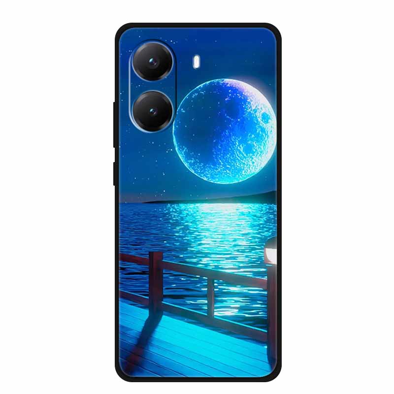 For Poco X7 Pro 5G TPU Silicone Cover Bumper For Xiaomi Poco X7 Pro 2412DPC0AG Shield Funda Moon Space Phone Back Case Coque