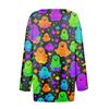 Women's Casual Fashion Sexy Comfortable V-Neck Halloween Seven Sleeve Top