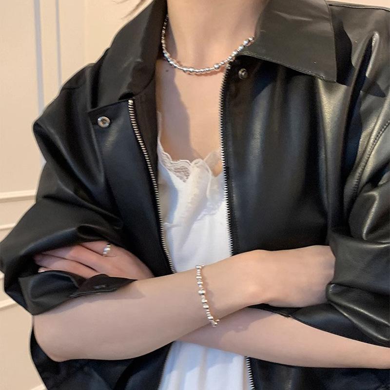 Plated Copper Bead Korean INS Bracelets Ideal For Women Versatile Fashion Temperament Jewellery Gift High Quality