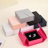 Travel Friendly Jewelry Organiser with Double Flip Lid Magnetic Closure Earring Necklace Rings Storage Case