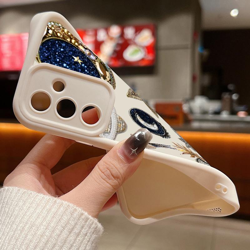 Phone Case For Samsung Galaxy A36 A56 A55 A54 A53 5G Note 20 S22 S25 S24 S23 S21 Ultra Plus FE Unique Celestial Silicone Funda