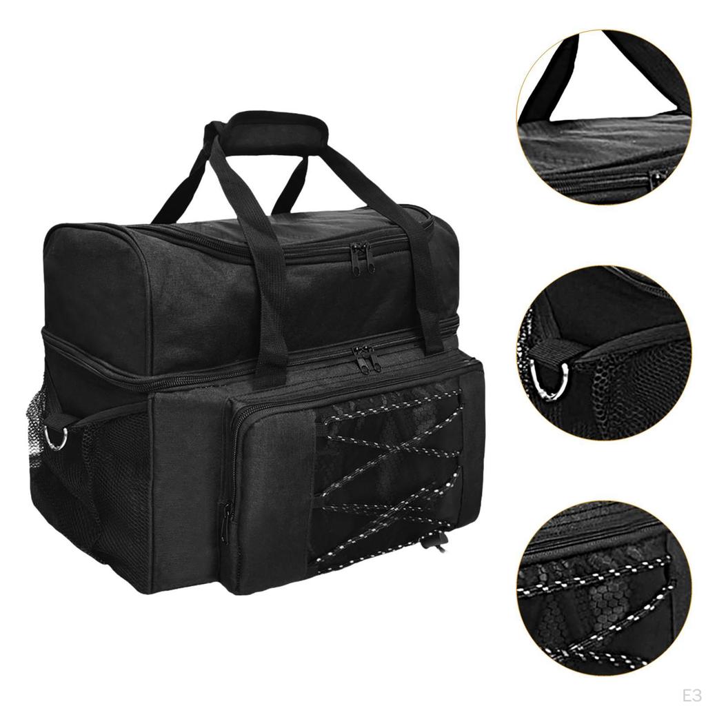 Bowling Bag with Shoe Compartment for Women And Men, Heavy Duty Portable Double Bag,