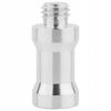 Adapter, tripod reduction sleeve 1/4" to 3/8" aluminum for lamp stand