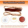 Boho Paper Towel Holder Unique Wood Towel Rack Hanging Toilet Paper Holder Suitable for Kitchen, Bathroom Accessories, Self Adhesive or Drill