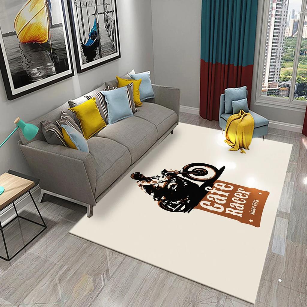 Classic Retro Poster Carpet for Living Room Bedroom Mat Home Decor Childrens Room Floor Rug Bathroom Mat Doormat Entrance Carpet
