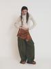 As If Cali Pocket Bag Wrap Skirt Camel