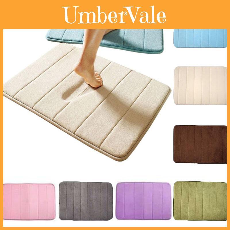 High-quality Anti-bacterial Memory Foam Bath Mat With Shock-absorbing Touch