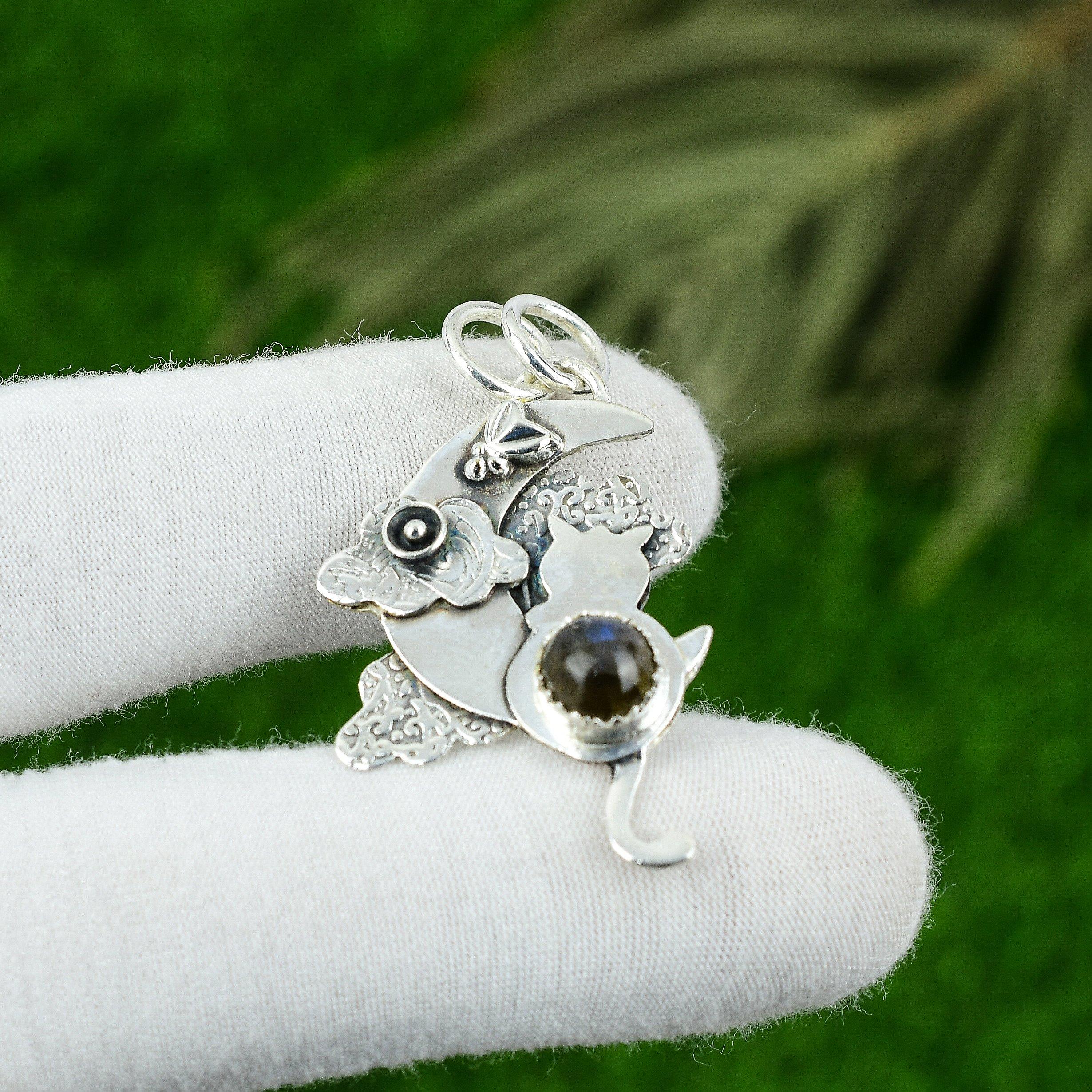 

Natural Labradorite Gemstone Jewelry 925 Sterling Silver Pendant For Women