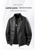 Men's Trendy Versatile PU Leather Motorcycle Jacket with Stand Collar for Autumn and Winter