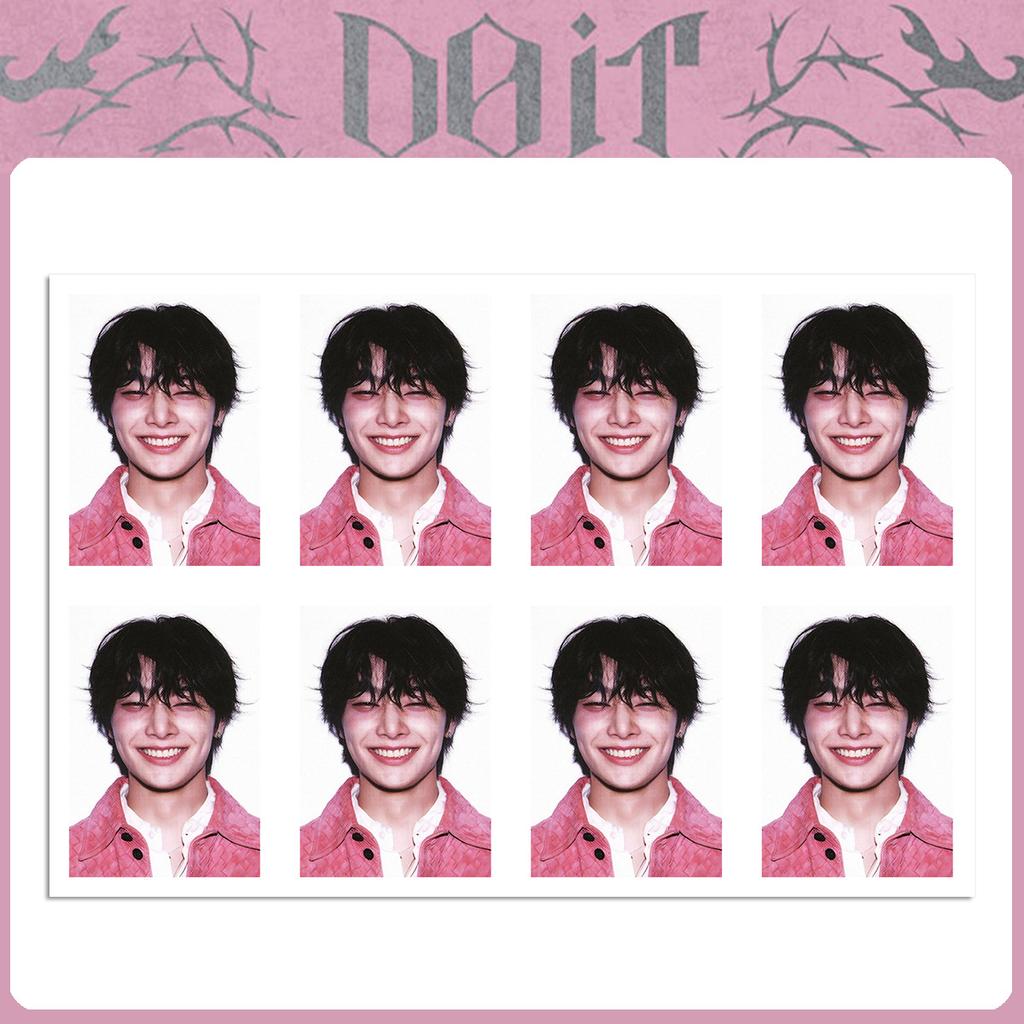 Neues Stray Kids Combo Do It Id-Foto-Aufkleber Skzoo Id-Foto-Aufkleber Ein-Zoll-Foto PVC-Aufkleber Reisepass-Zubehör Geschenk