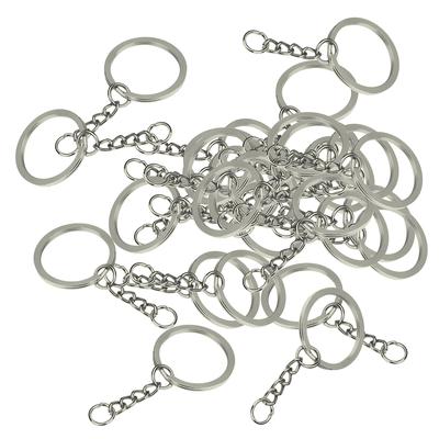 30 Pieces Key Chains With 28mm Open Jump Ring Connector Rings for Jewelry Findings Making