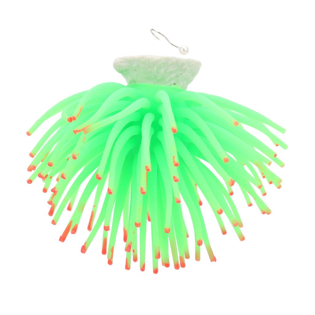 Simulation Luminous Coral Safe Beautiful Durable Coral Decoration for Fish TanksGreen