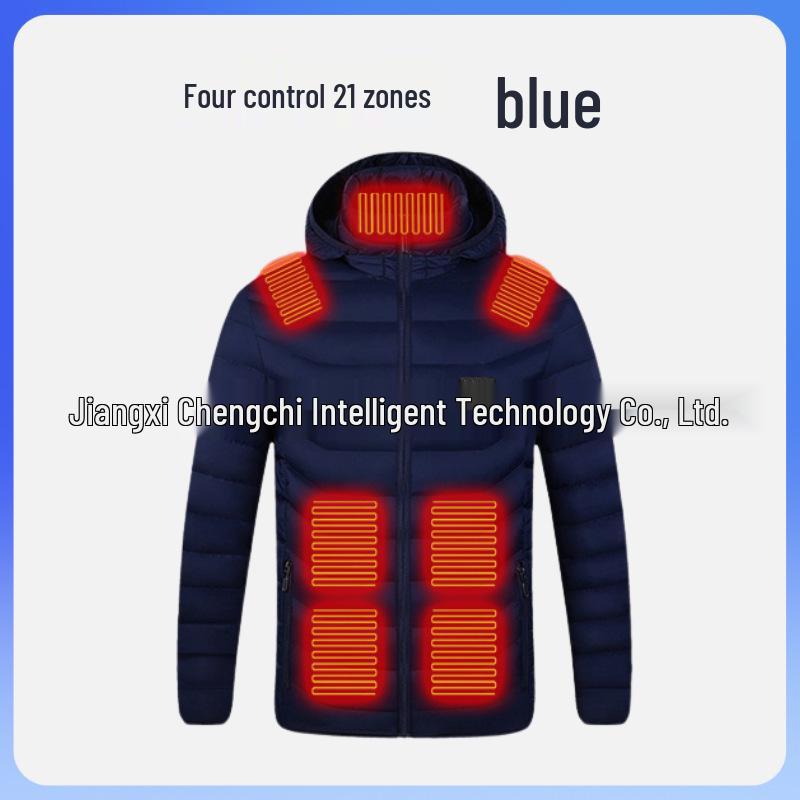 USB-beheizte Baumwolljacke mit einstellbarer Temperaturregelung