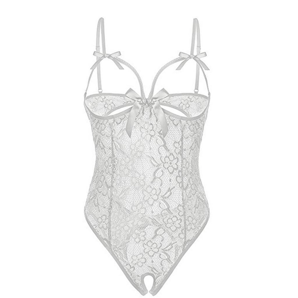 Women Lace Sexy Lingerie One-Piece Garment Lace Pajamas Underwear